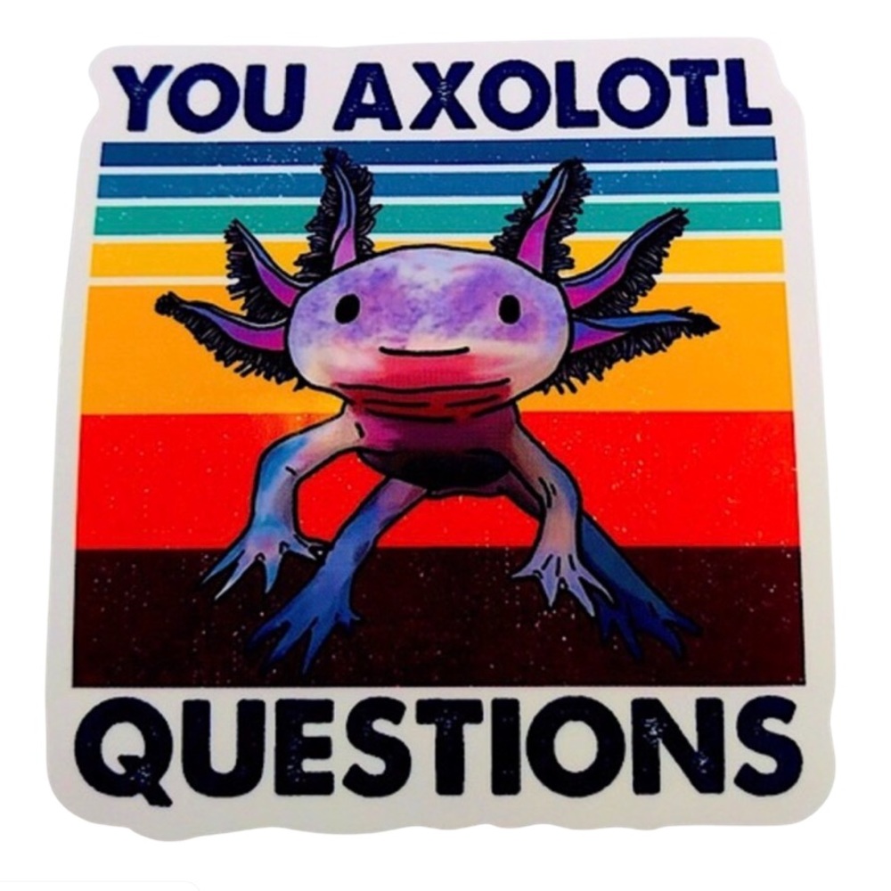 Axolotl Crazy Trending WaterProof Single Decor Accent Sticker 🎉HP🎉